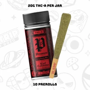 2g Pressure Kief Cannon Pre Rolls | Blue Dream Sativa 10x 2g THCa PreRolls 20g THCa per Pack Kief Coated Premium THCa TearDrops King Louis XIII | Indica