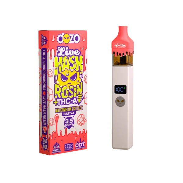 LV10 3.5g Dozo Live Hash Rosin THC-A Vape Motor Breath (Sativa)