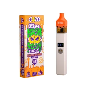3.5g Dozo Live Hash Rosin THC-A Vape Peanut Butter Zookies (Hybrid)