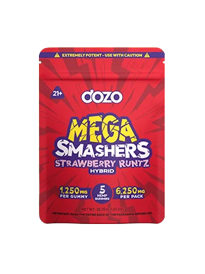 Dozo Mega Smashers Gummies Pineapple Exoticz (Sativa)